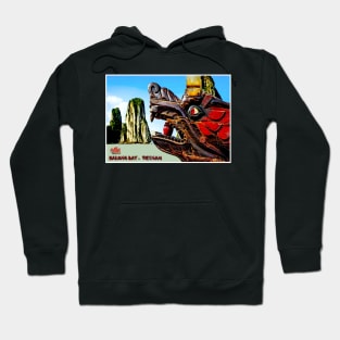 Halong Bay Vietnam Travel and Tourism Dragon Advertising Print Hoodie